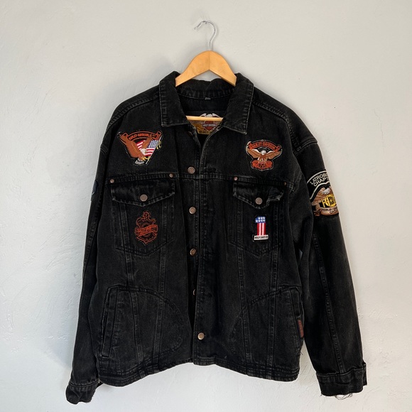 Vintage Harley Davidson Denim Jacket - Picture 1 of 5
